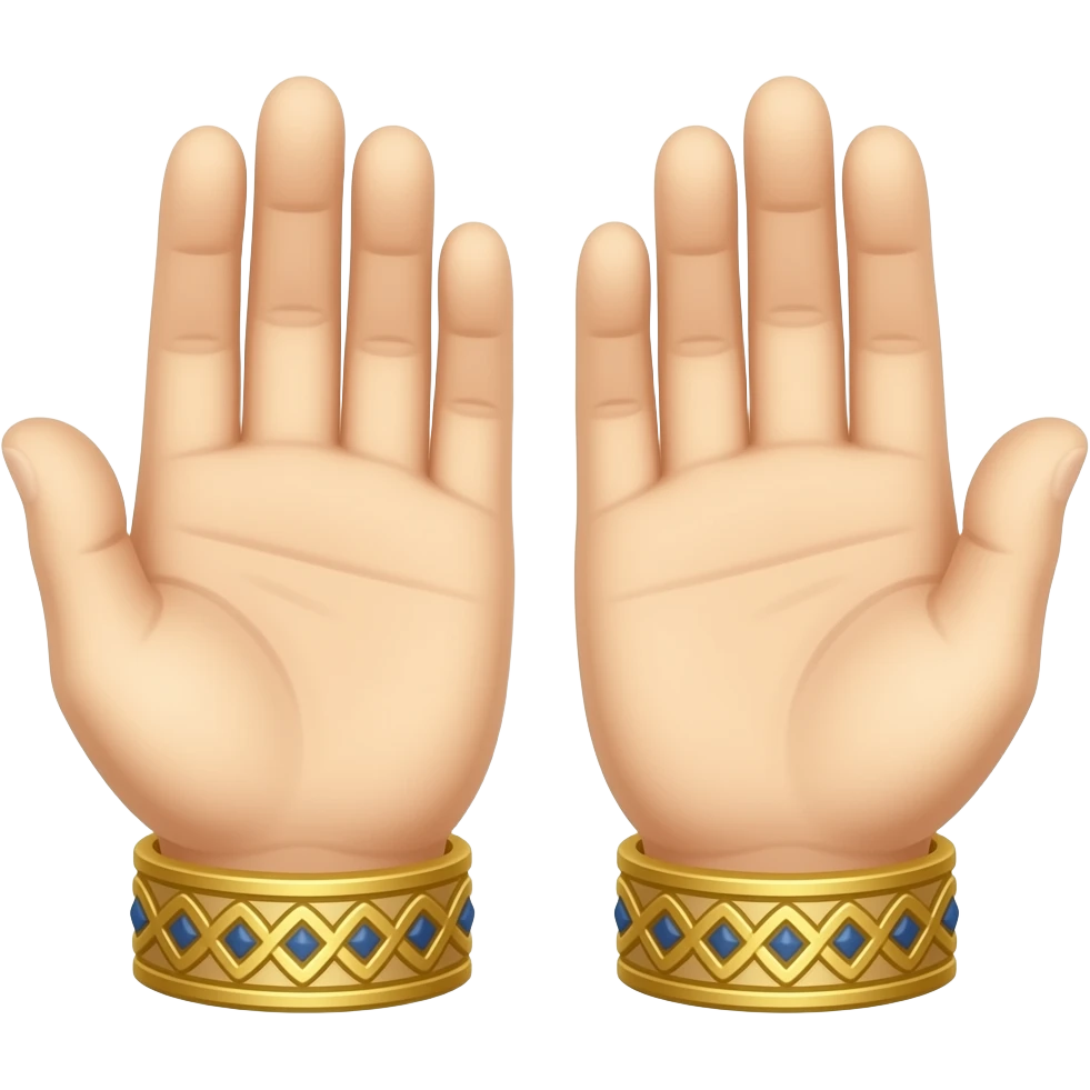 Greek Orthodox hands praying emoji