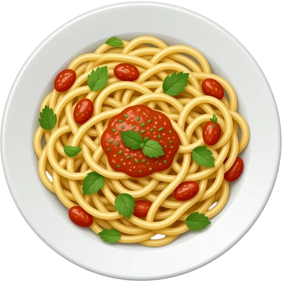 plate of pasta emoji