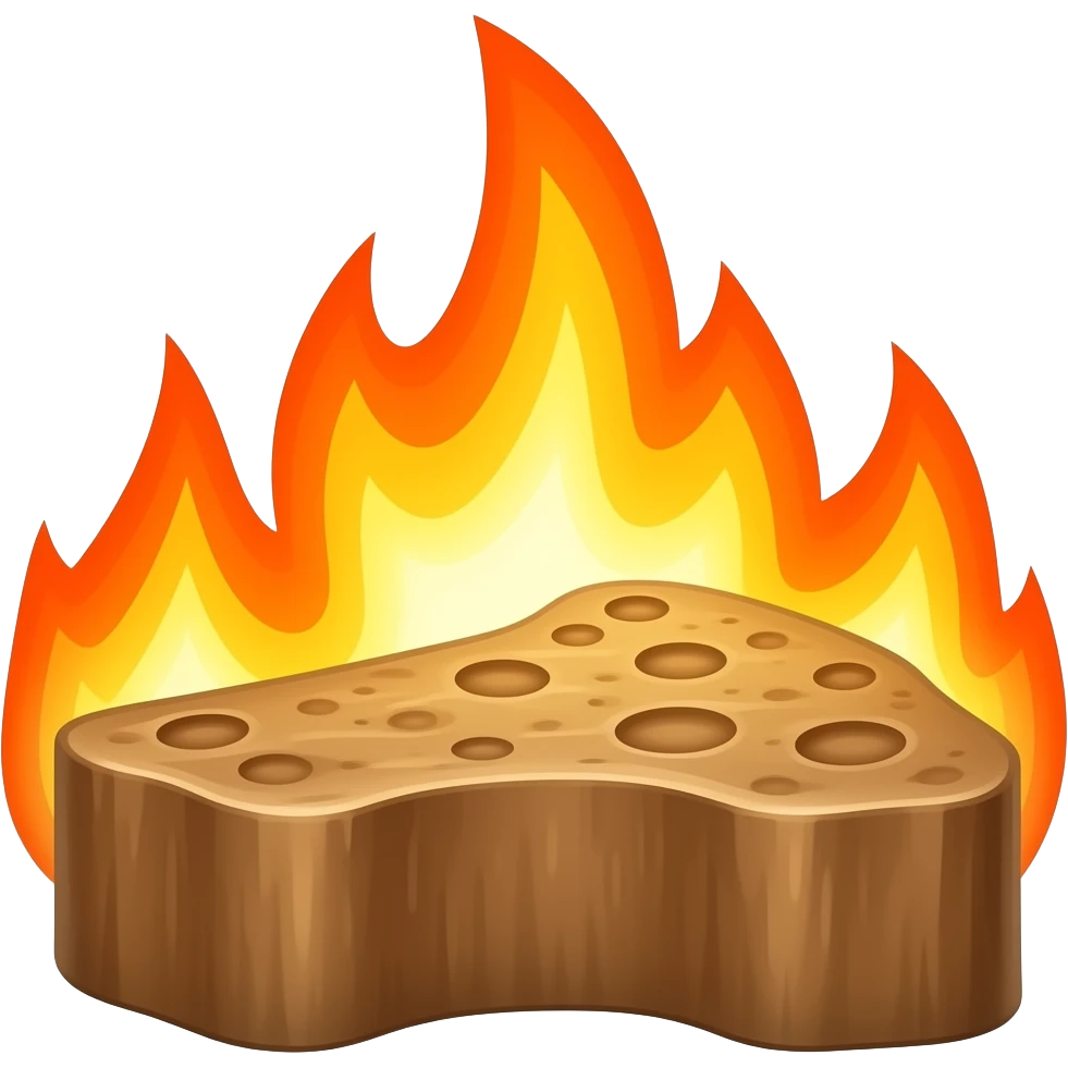 Piece of shit on fire emoji