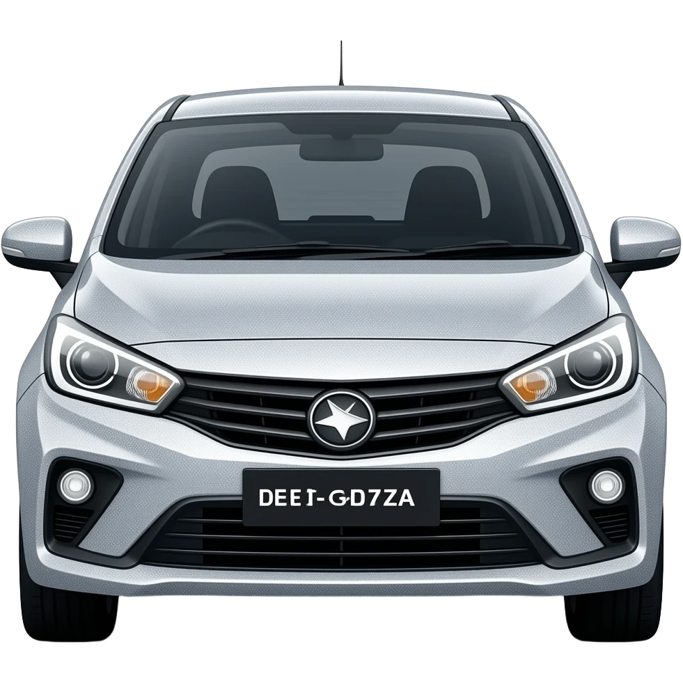 Perodua bezza glitering silver emoji emoji