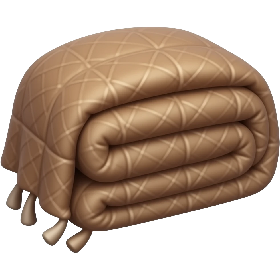 a Solid coffee-colored blanket emoji