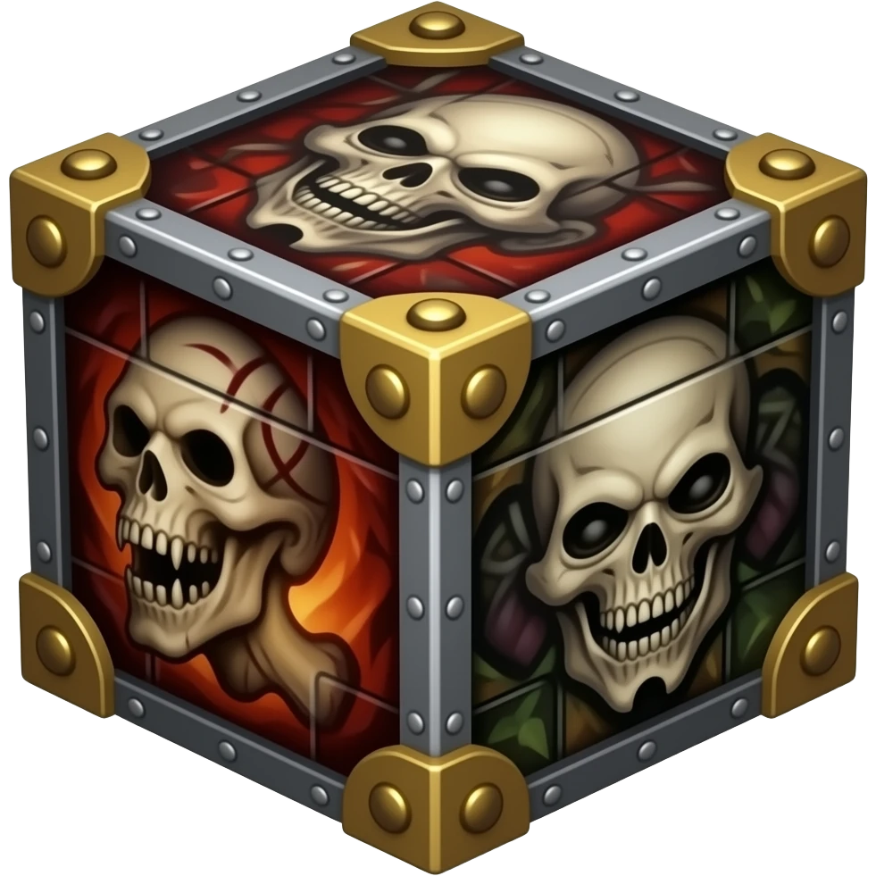 Hellraiser Puzzle Box, cube, emoji