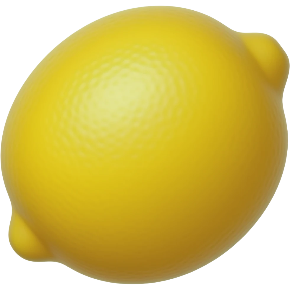 A whole lemon emoji