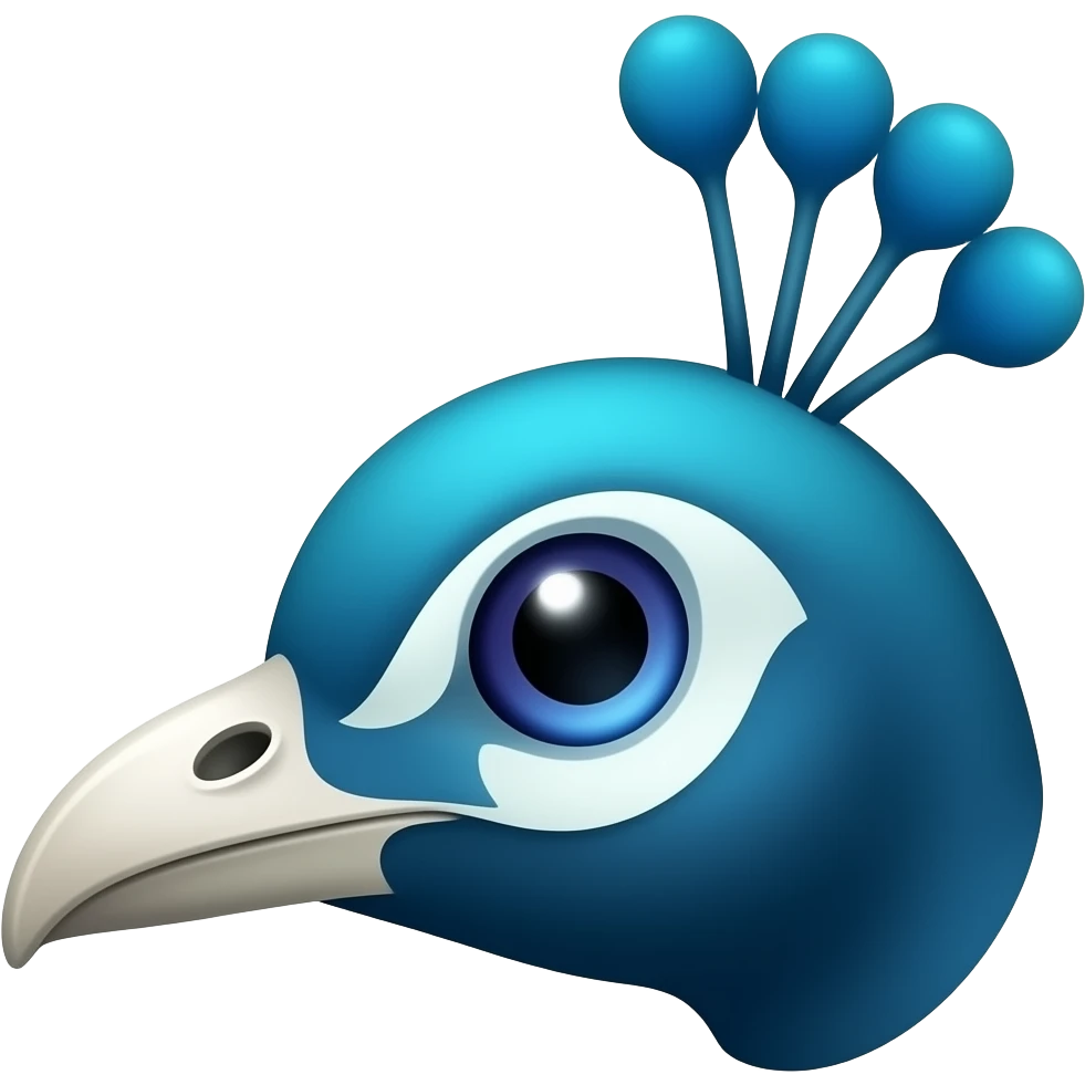 peacock face emoji
