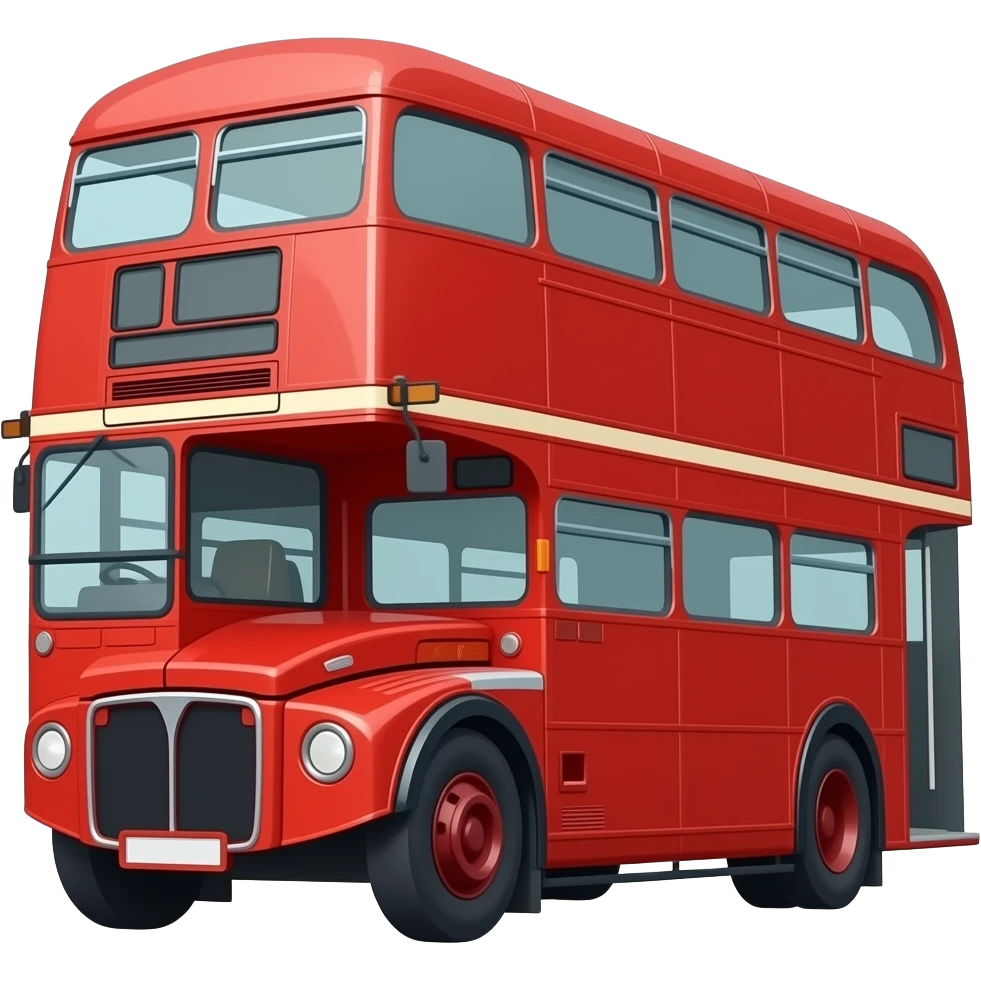 Double decker bus emoji