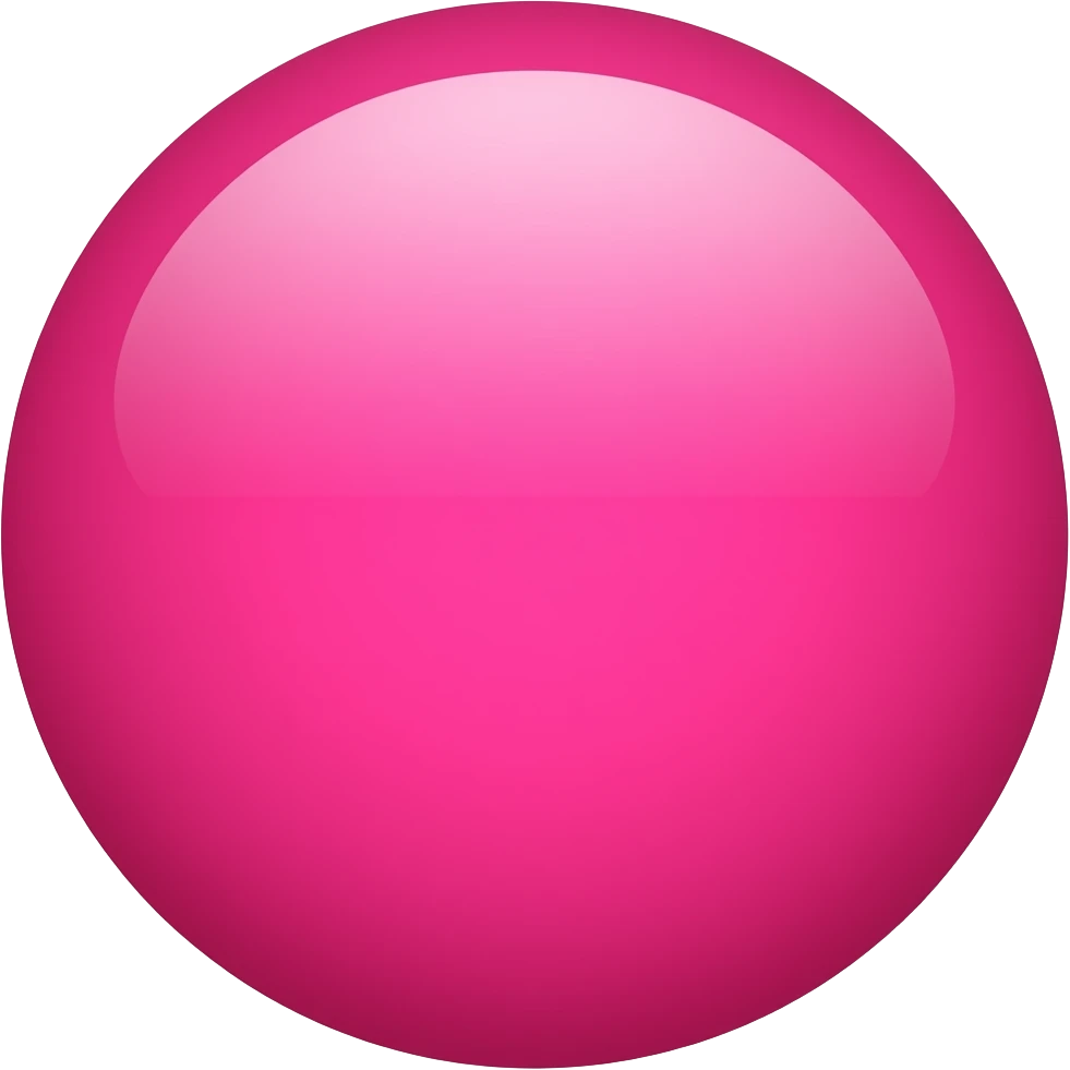 A bright pink circle emoji