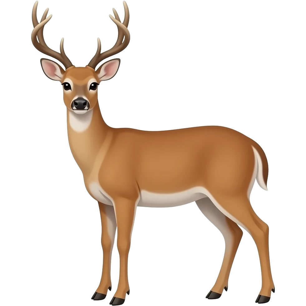 Do a fallow deer emoji