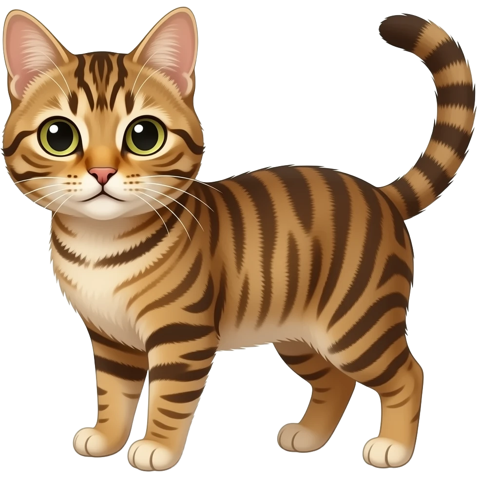 Brown tabby cat emoji