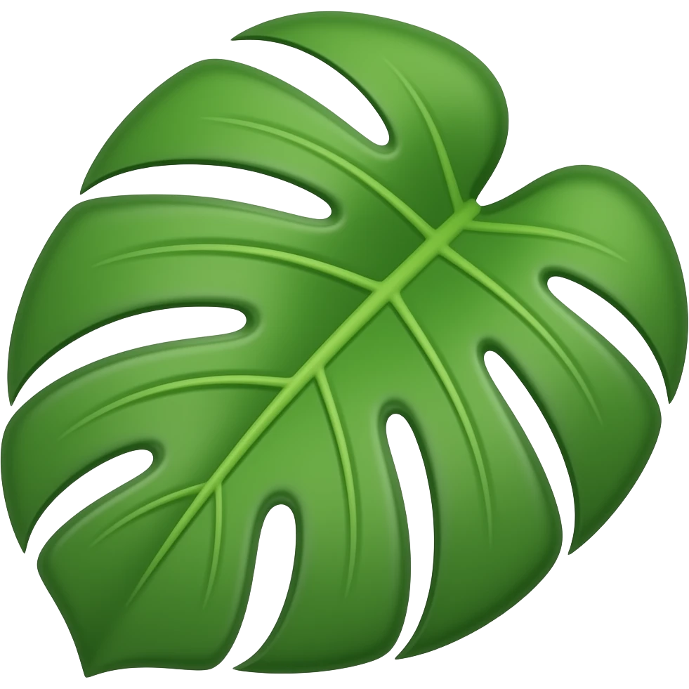mostera leaf emoji