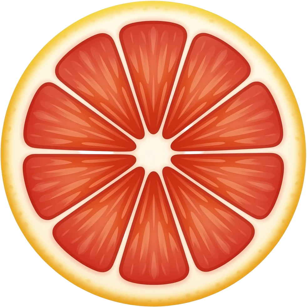 Grapfruit Iingredient in shower steamer emoji