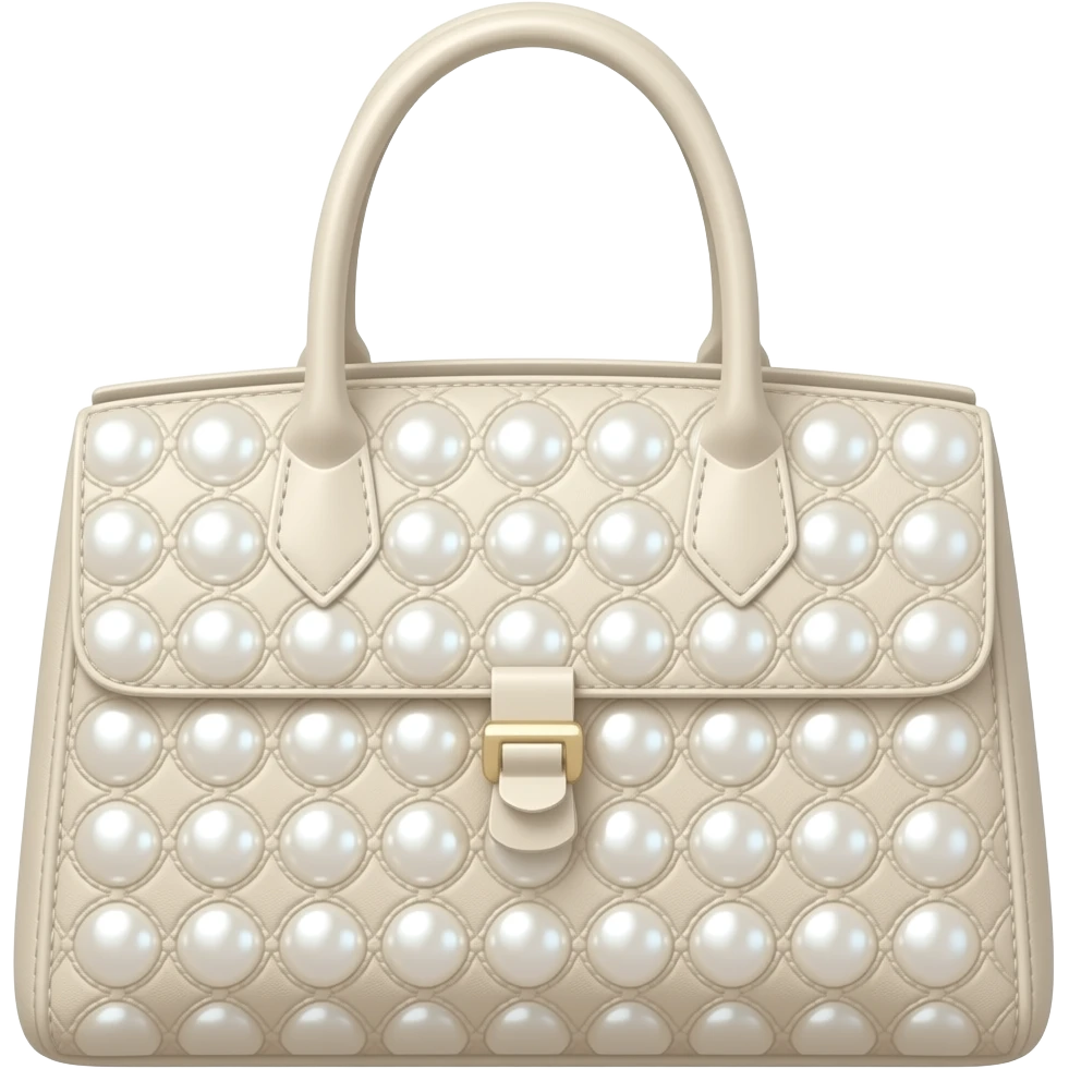Bolso marca sin agarradera con evillas premiun costoso y colores femeninos de alta costura color perlado emoji