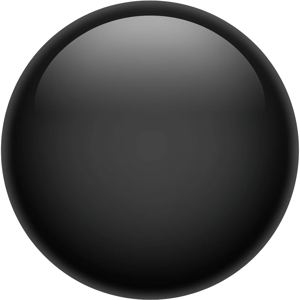 Black circle emoji