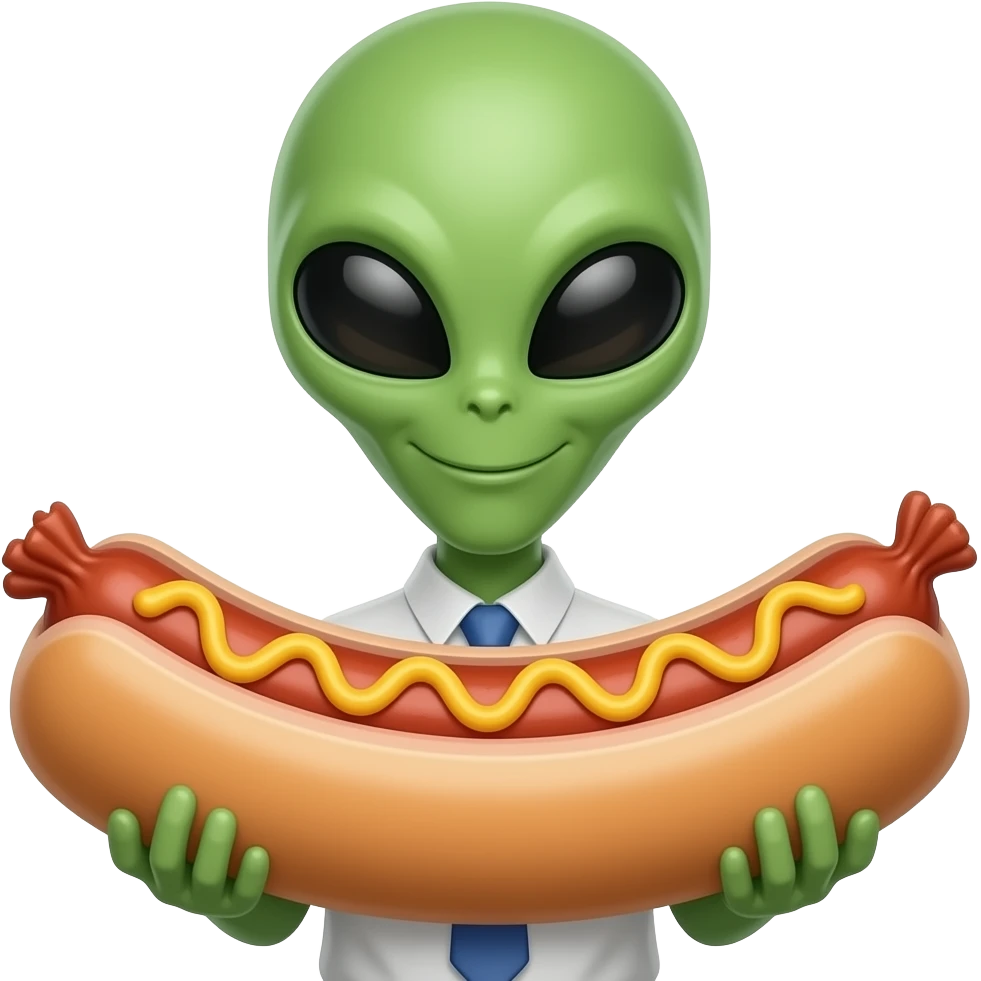 alien with big wiener emoji | AI Emoji Generator