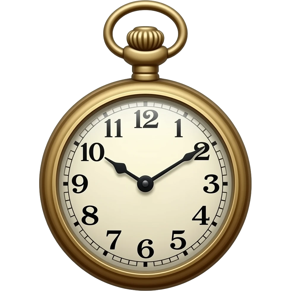 vintage pocket watch emoji