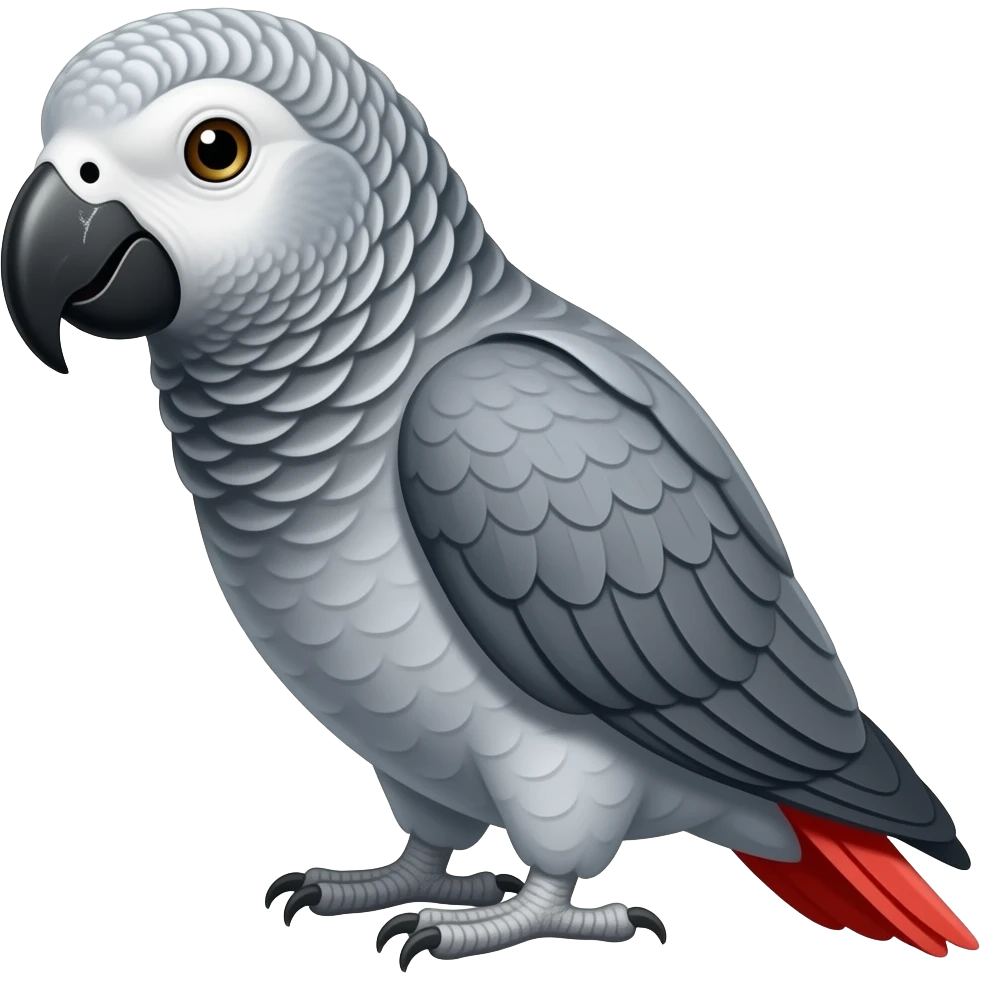 African Grey - Max emoji