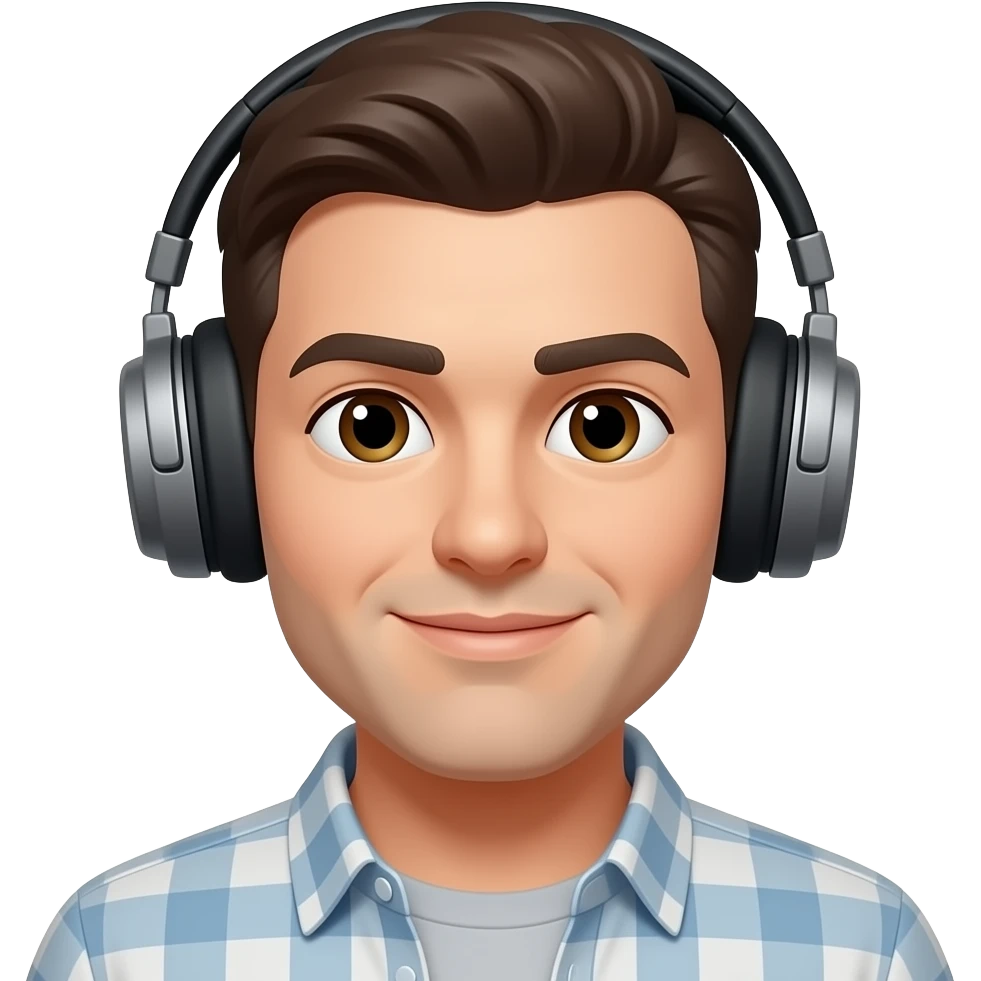 Guitarists with Headphones, 1 person emoji
