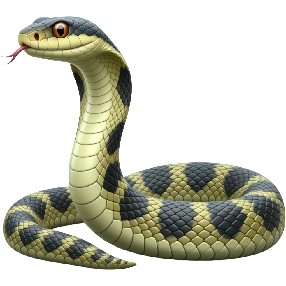 snake emoji realistic emoji