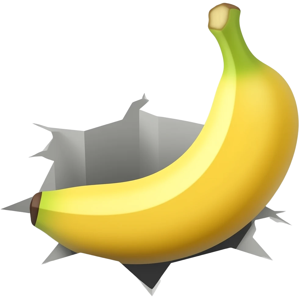Banana in hole emoji