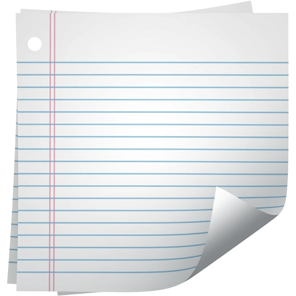 homework paper emoji