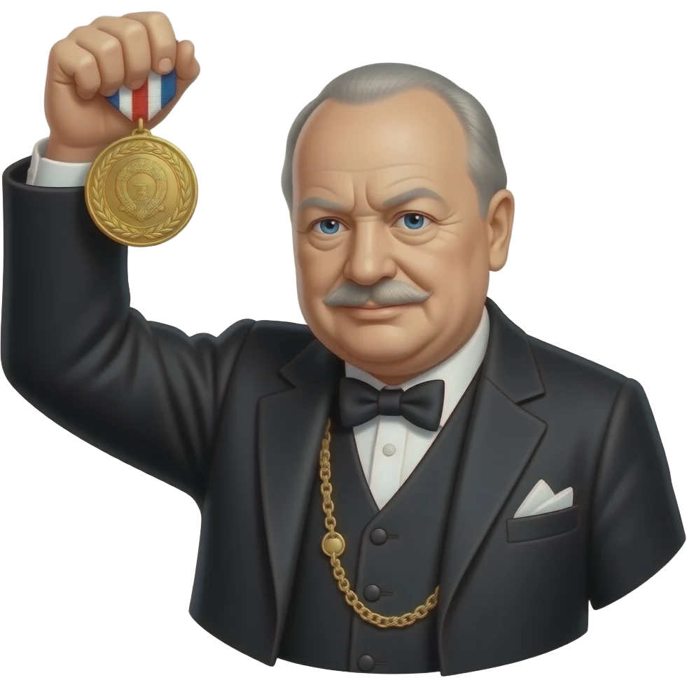 winston churchill victory emoji