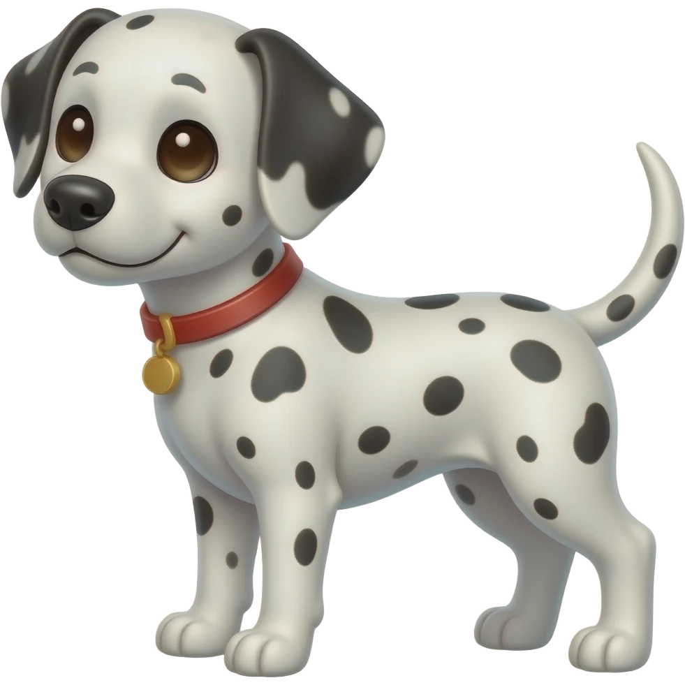 cute Dalmatian dog emoji
