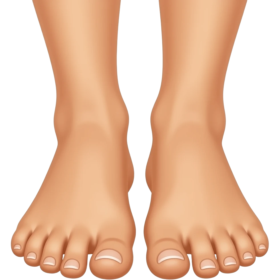 Woman feet bottom view emoji