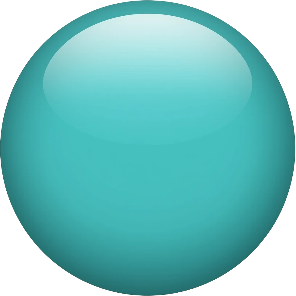 Teal circle emoji