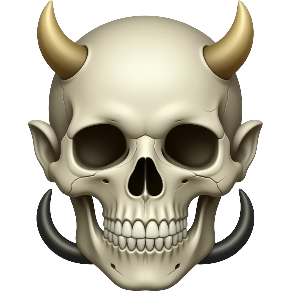 Skull troll face emoji