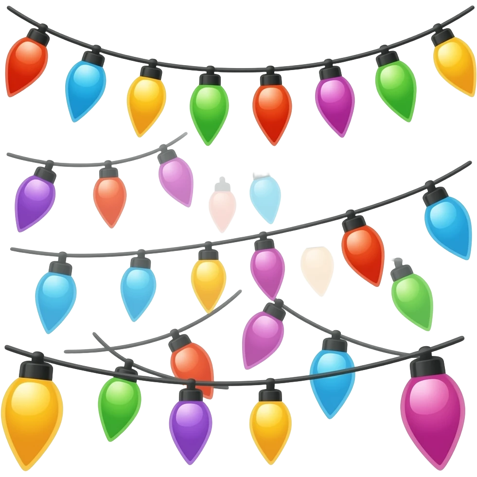 Colorful Festival Lights emoji