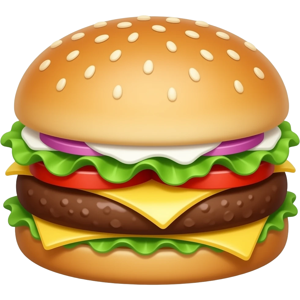 Burger packing emoji