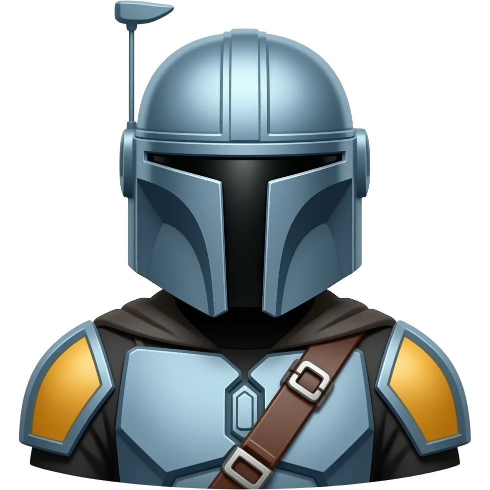 the Mandalorian emoji