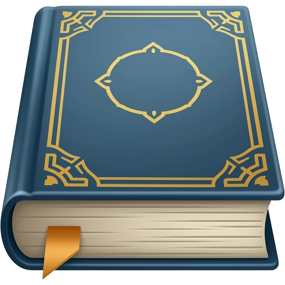 spellbook forward facing dark blue emoji