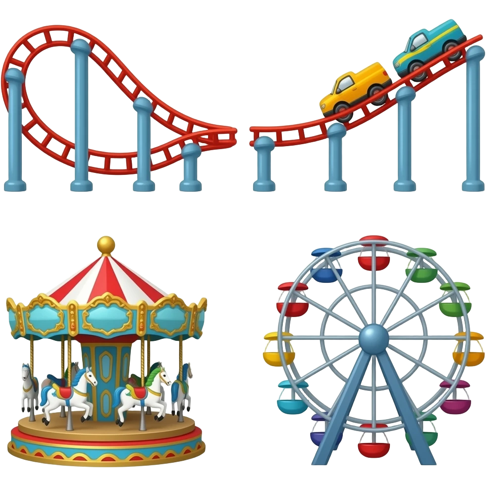 🎢🎠🎡 emoji