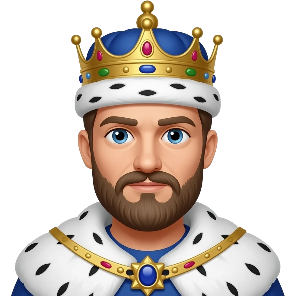 Blue King emoji