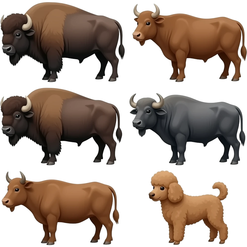 🦬🐂🫏🐃🐂🐩 emoji