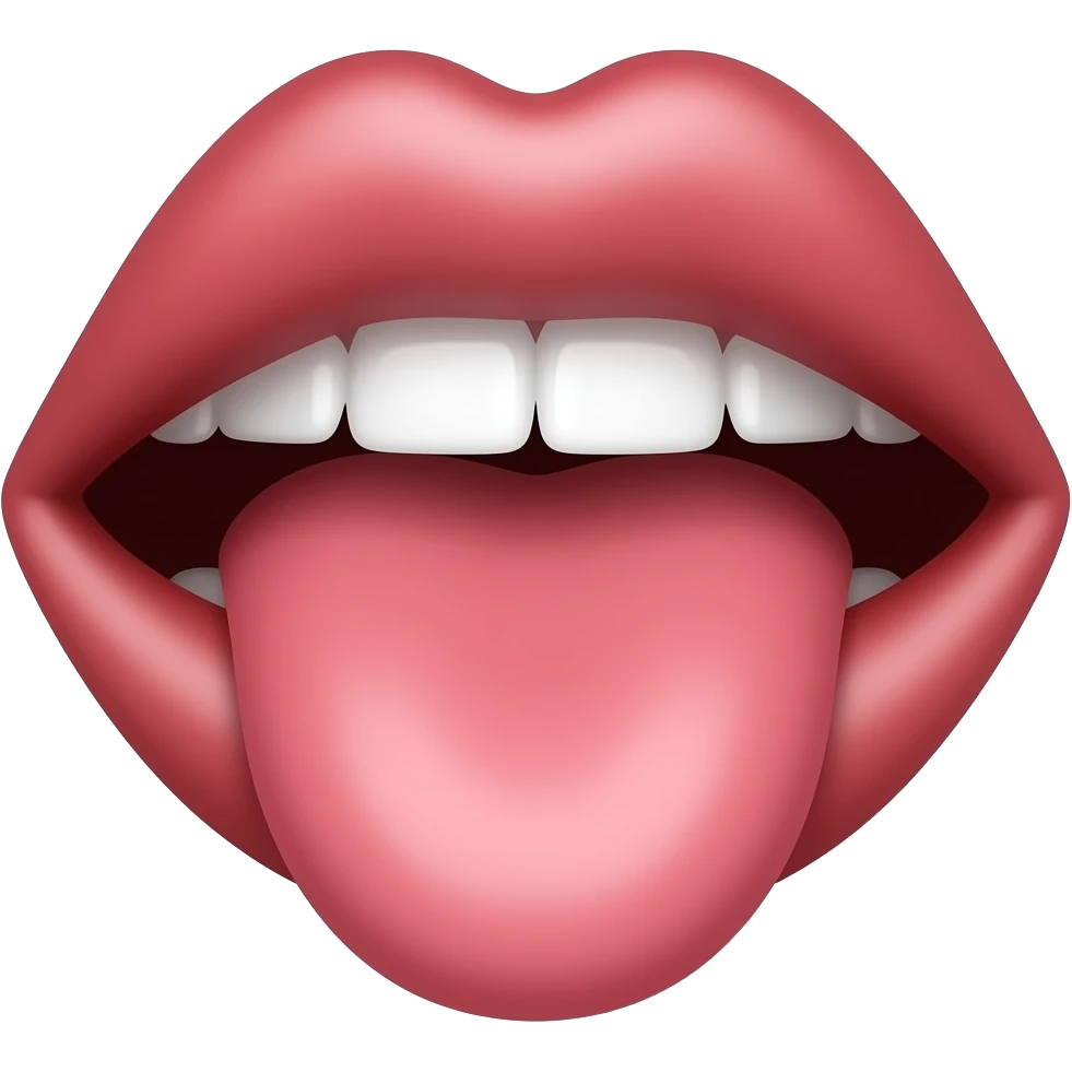 Mouth on dick emoji