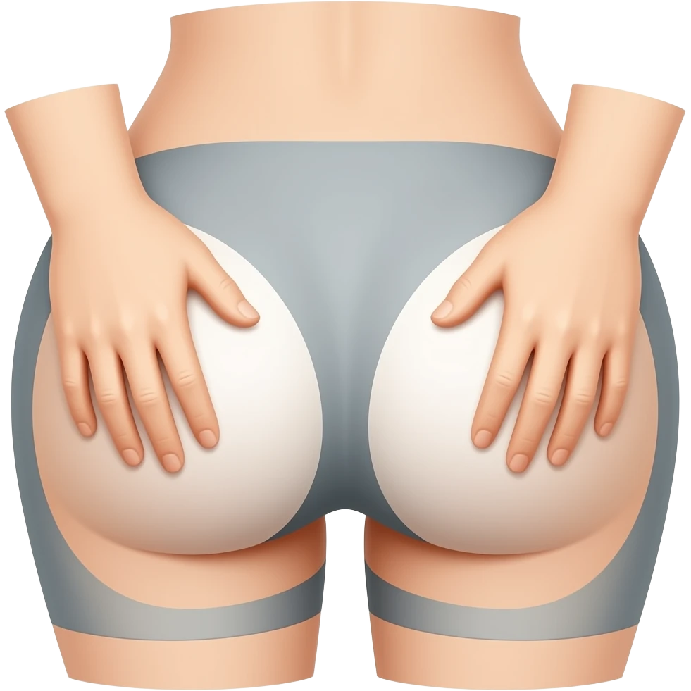 Hands on butt emoji