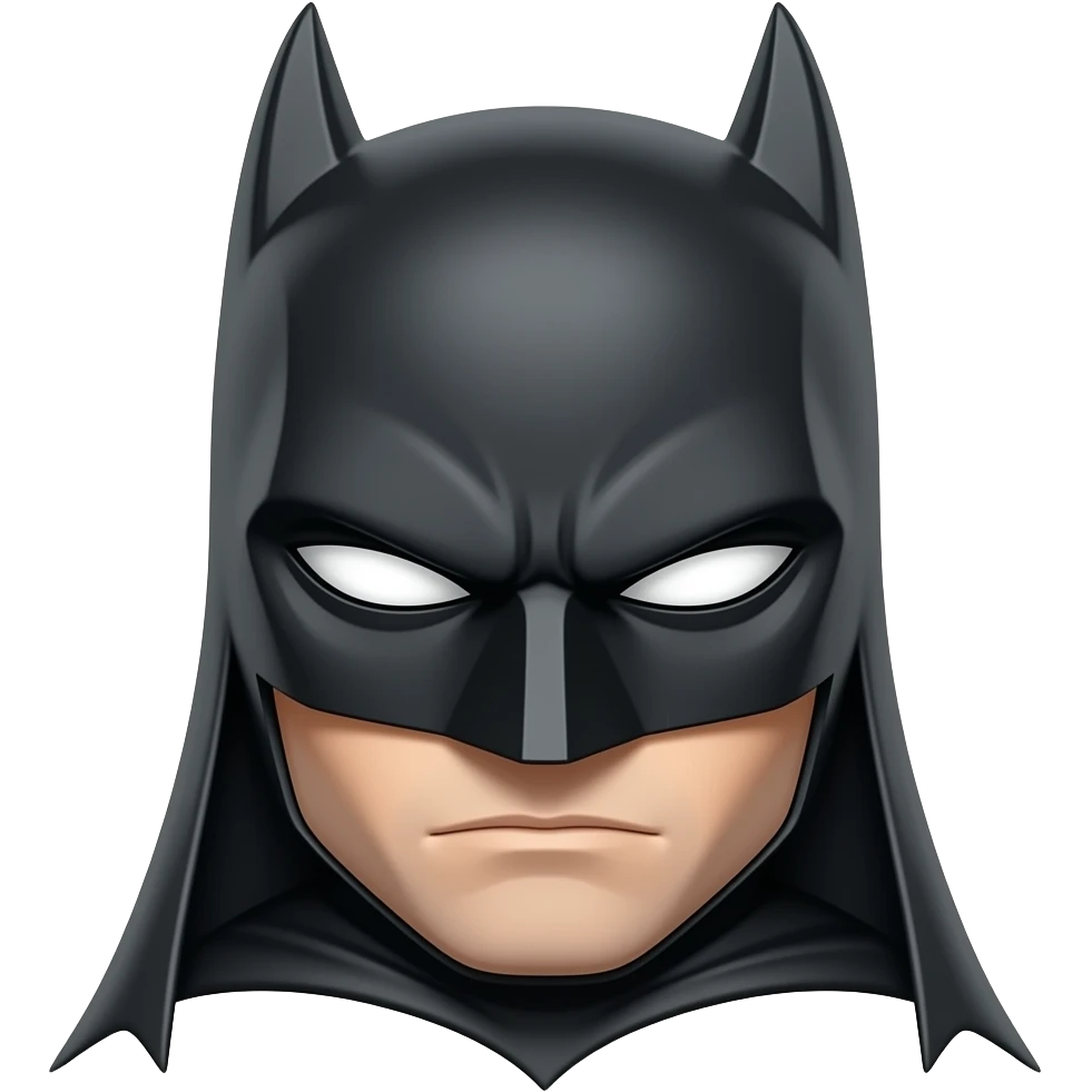 Batman face emoji