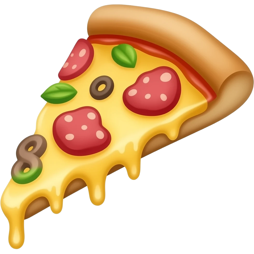 Cheesy pizza emoji