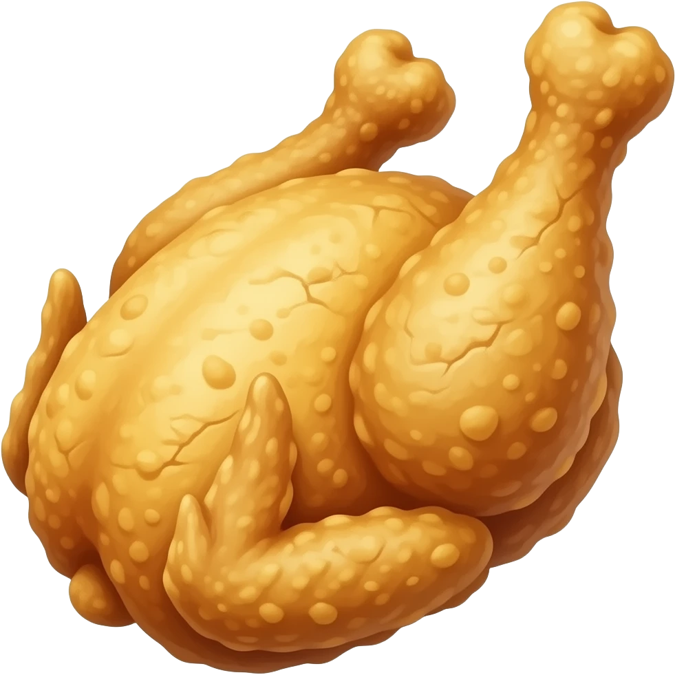 Fried chicken emoji