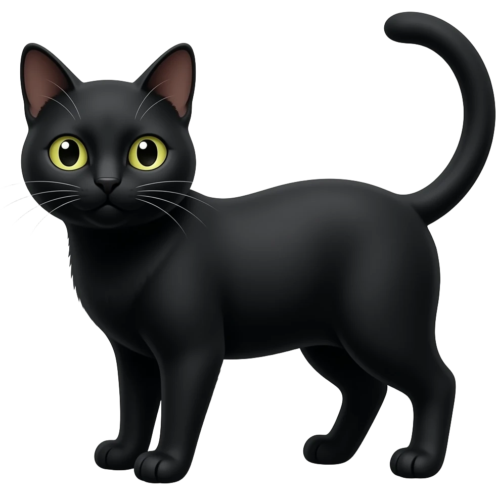 Black cat emoji