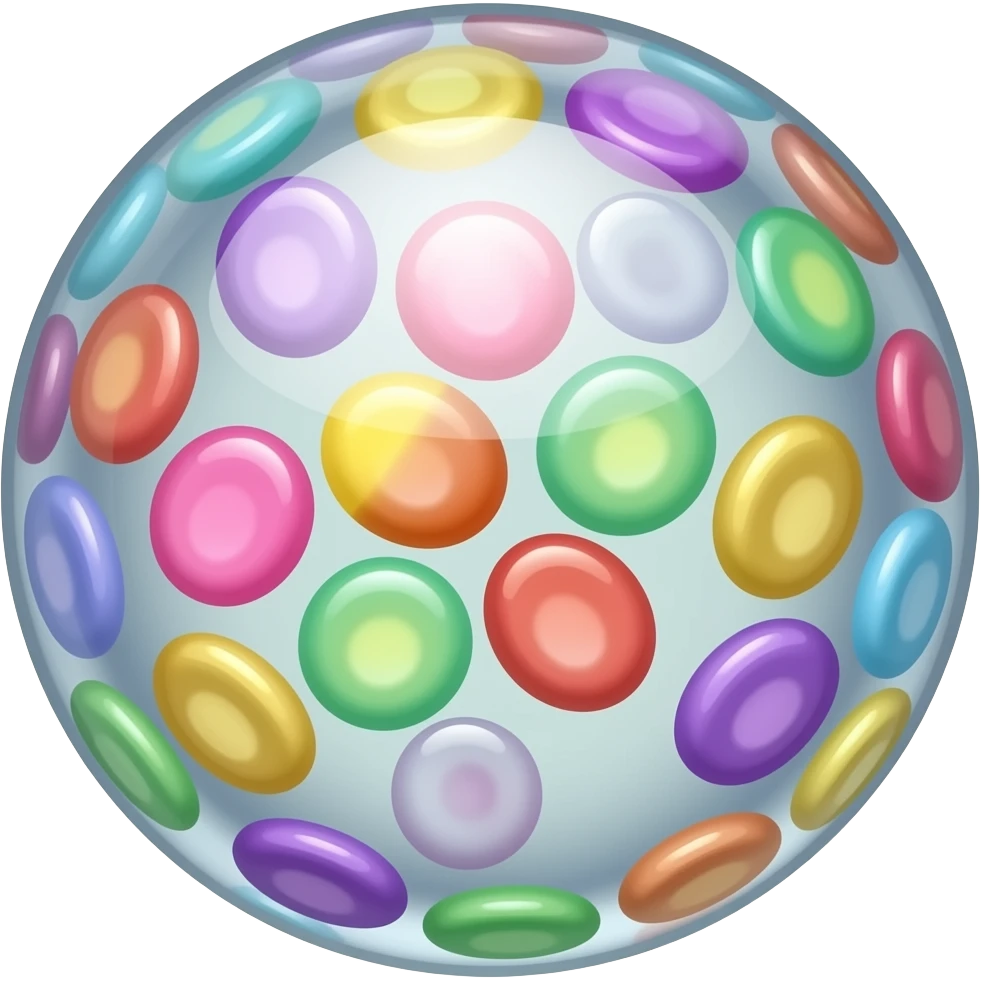 a sugary gummy ball emoji