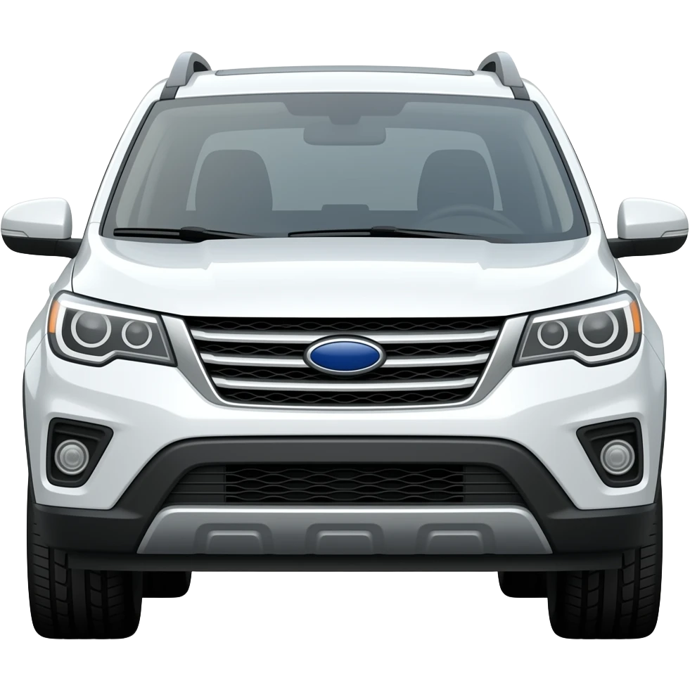 White suv emoji