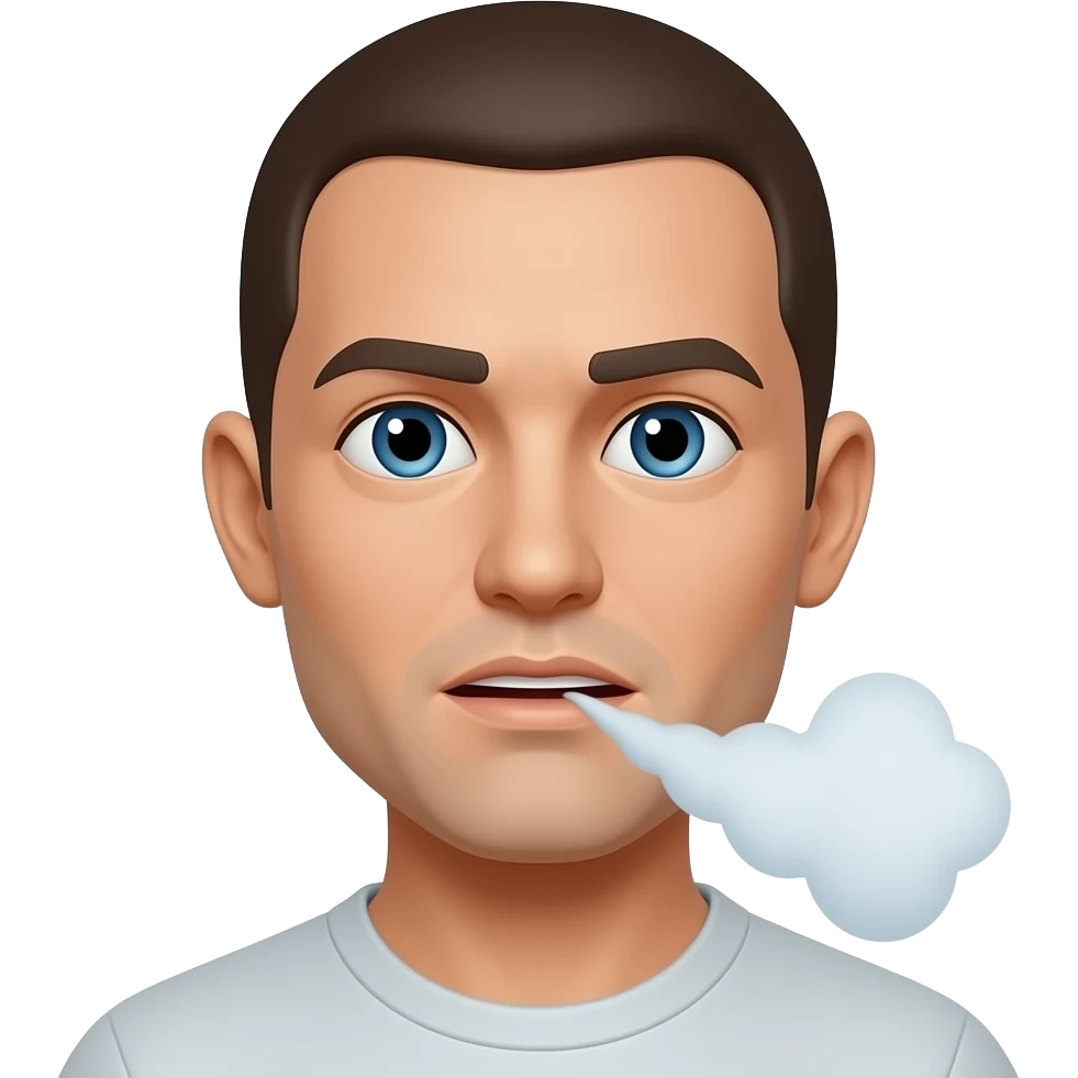 Face Exhaling emoji