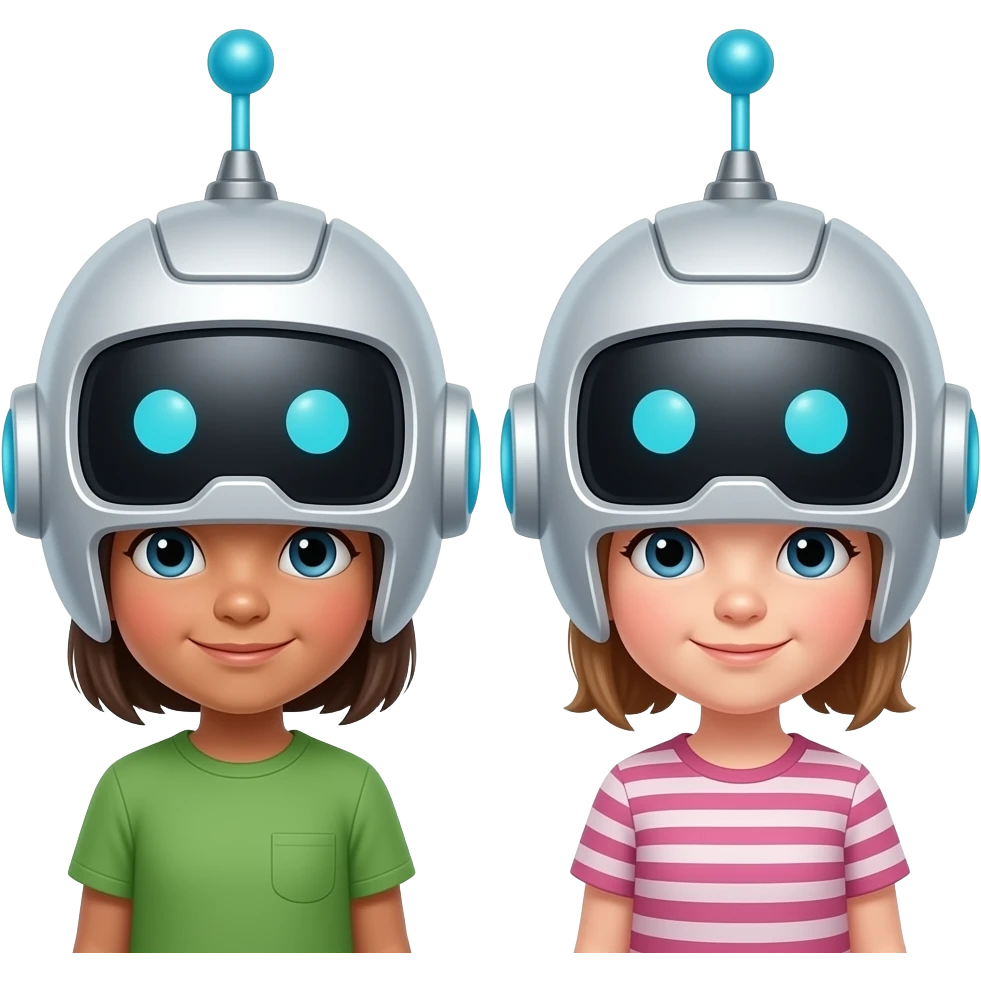 Robot  head kids emoji