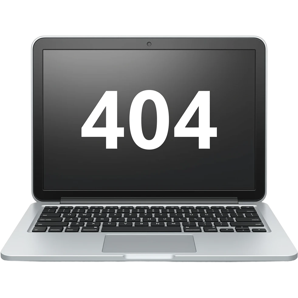 Error 404 in laptop 2 emoji