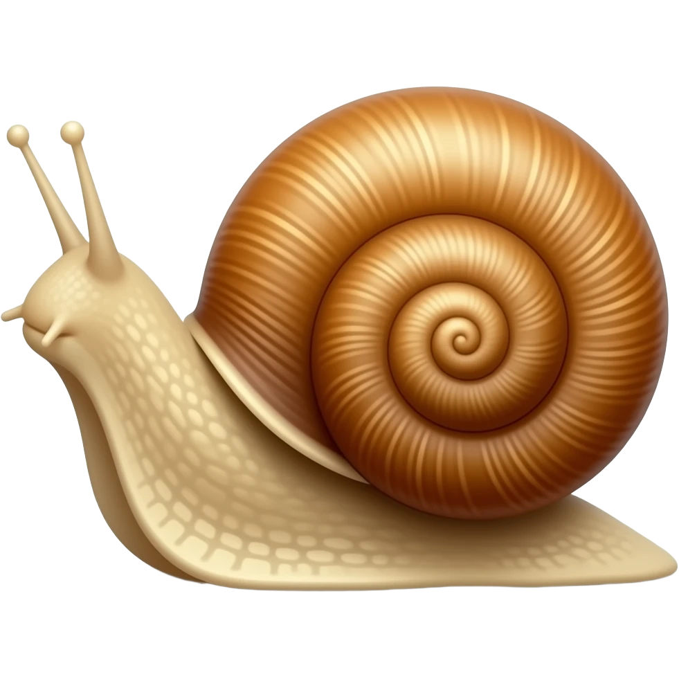 Нарисуй реалистичную улитку emoji