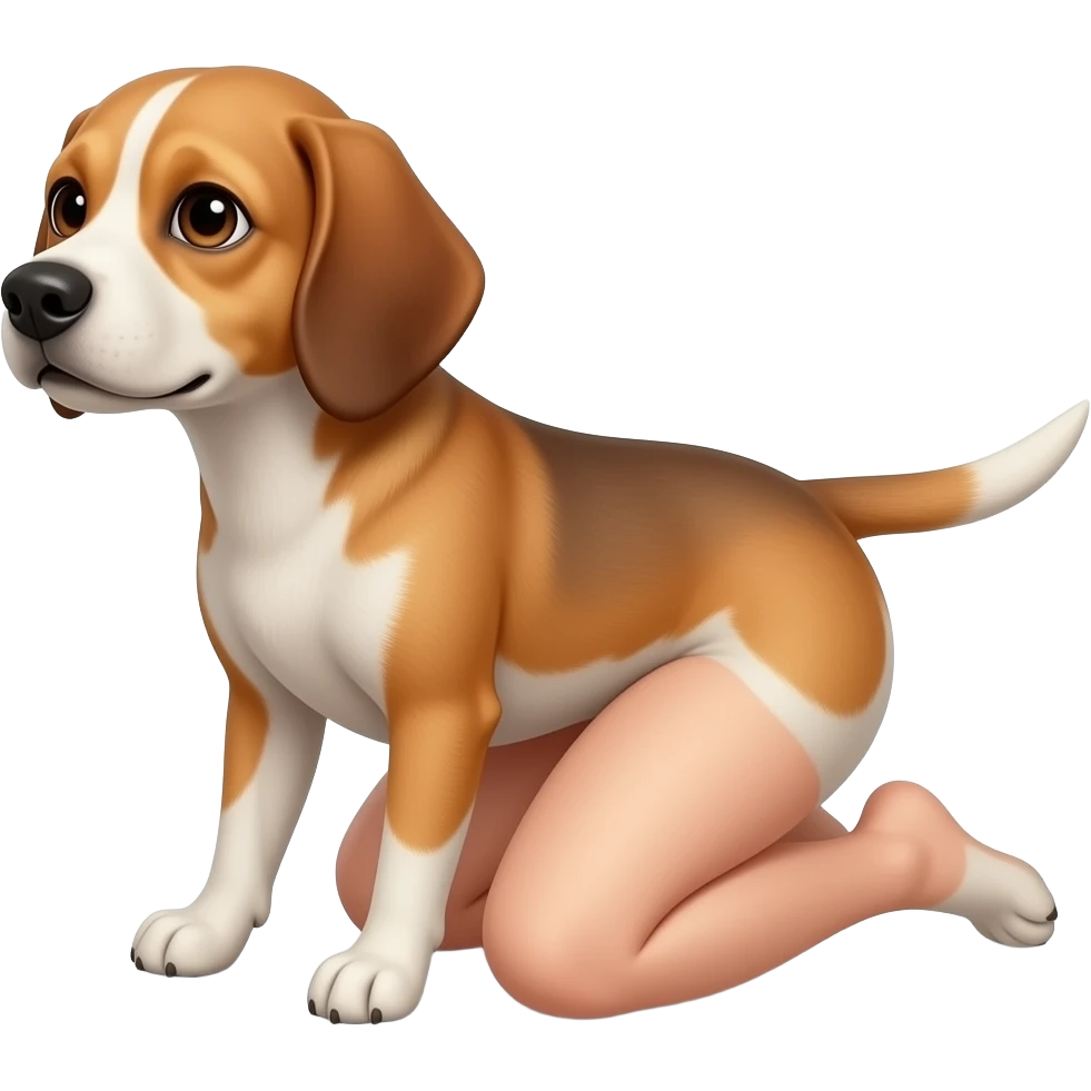 A woman doggystyle naked emoji