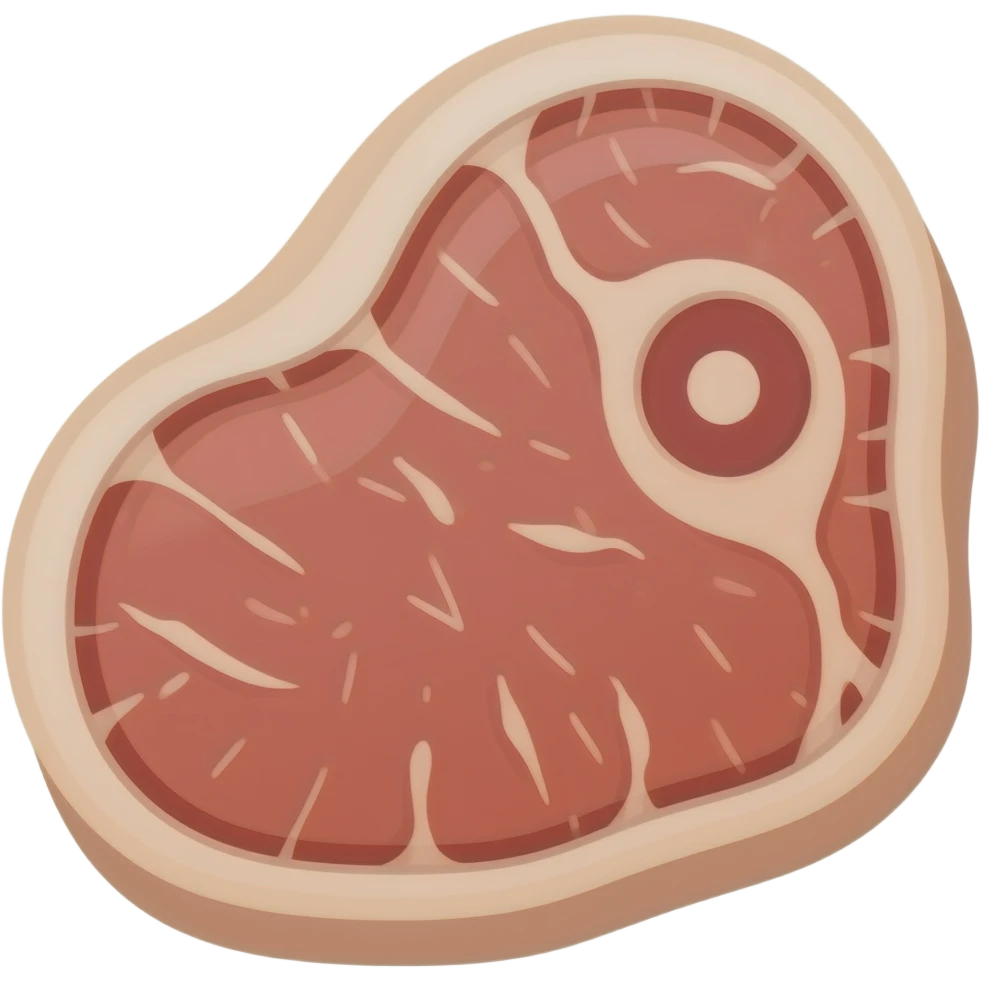 vector flat overlap Meat & Poultry emoji
