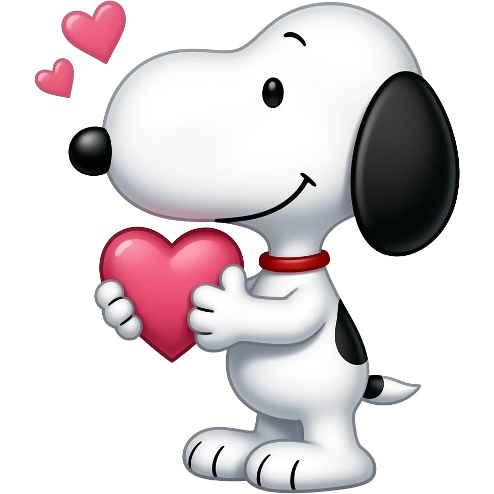 Snoopy enamorado emoji
